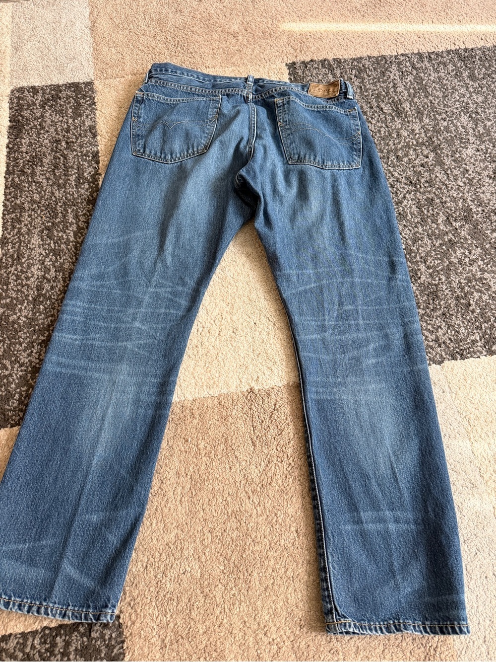 Polo Ralph Lauren Hampton Relax Straight-Leg Blue Denim Jeans- 35 x 32 - Picture 11 of 12